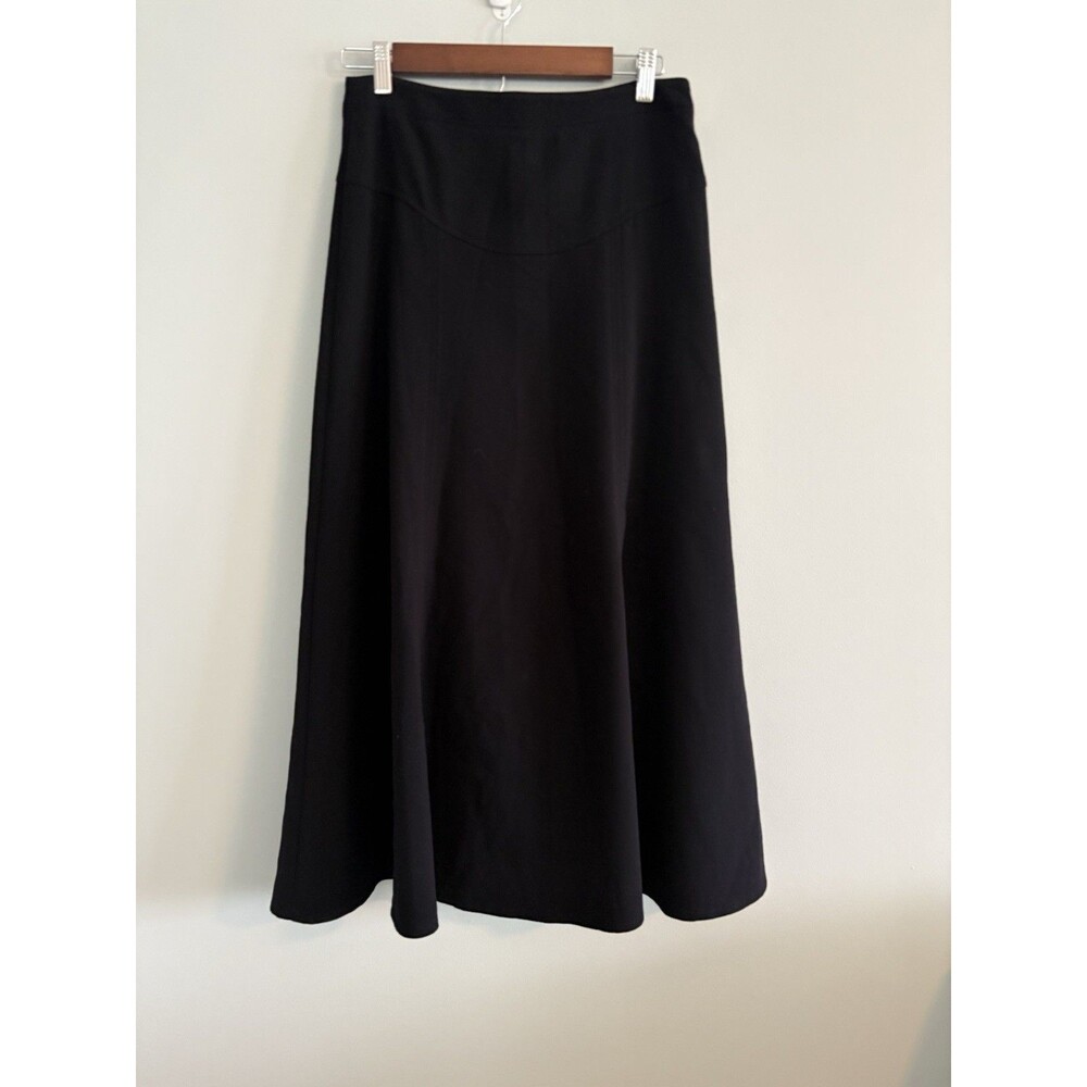 CABI Flared Black A-Line Skirt Stretch Womens Size 8 style #735